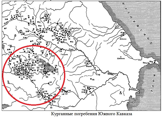 Карта погребальных камер